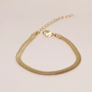 PULSEIRA FIO ALEMÃO M BANHO OURO 18K