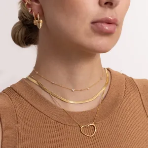 CHOKER P COM ZIRCÔNIA CRISTAL BANHO OURO 18K