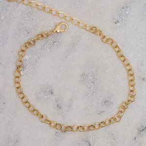 PULSEIRA ELO PORTUGUÊS P 4M.M BANHO OURO 18K