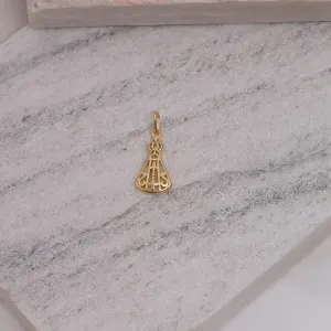 PINGENTE NOSSA SENHORA LISO P BANHO OURO 18K