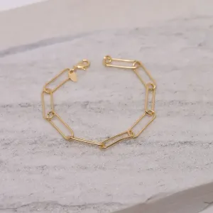 PULSEIRA ELOS LAURA BANHO OURO 18K