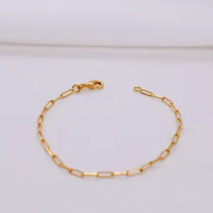 PULSEIRA ELO CARTIER BANHO OURO 18K