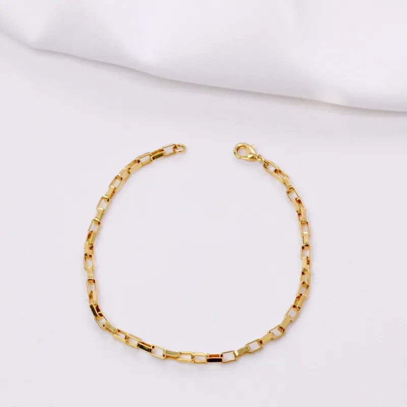 PULSEIRA CARTIER TIJOLINHO BANHO OURO 18K