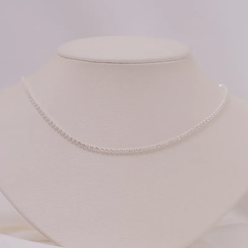 CHOKER REVIERA CRISTAL BANHO PRATA