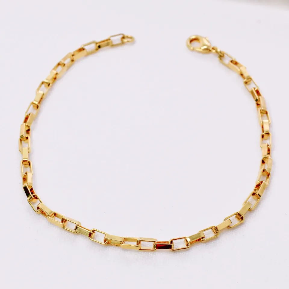 PULSEIRA CARTIER TIJOLINHO BANHO OURO 18K