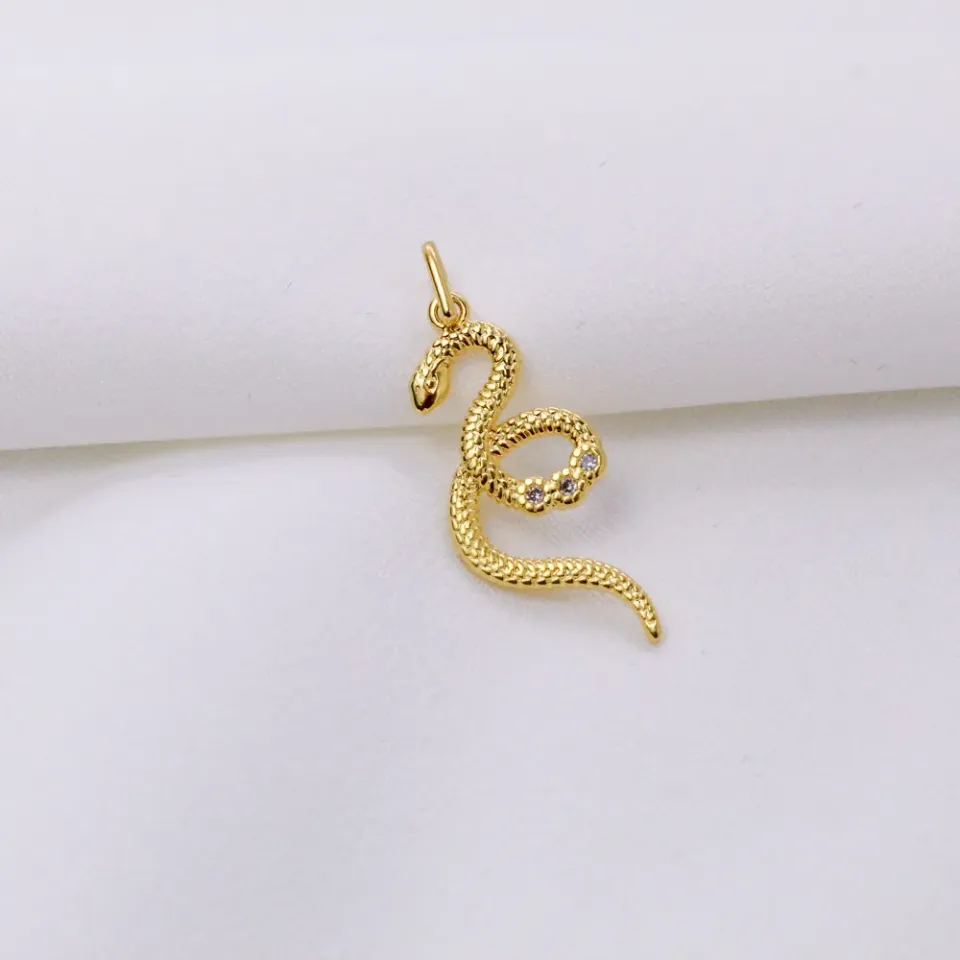 PINGENTE COBRA BANHO OURO 18K