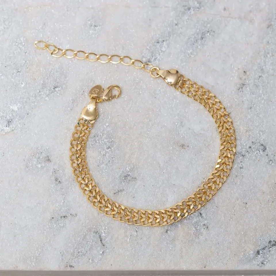 PULSEIRA LACRAIA BANHO OURO 18K